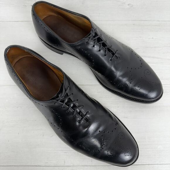 Allen Edmonds Fairfax‎ Wholecut Oxfords Shoes Mens 13 D Black Leather BrogueK main image 8